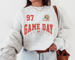 Vintage San Francisco Game Day Football Crewneck Sweatshirt T-Shirt, The Niners, San Francisco Sweatshirt 49er Game Day