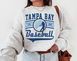 Vintage Tampa Bay Ray Crewneck Sweatshirt T-Shirt, Tampa Bay Ray EST 1998 Sweatshirt, Tampa Bay Baseball Shirt, Retro Ra