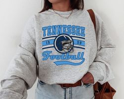 Vintage Tennessee Football Crewneck Sweatshirt T-Shirt, Titans Shirt, Titans Fan Gift, Tennessee T-Shirt