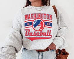 Vintage Washington National Crewneck Sweatshirt TShirt, Nationals EST 1969 Sweatshirt, Washington Baseball Game Day, Ret
