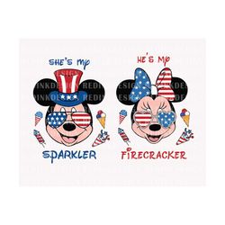 Bundle Fourth of July Svg, Mouse And Friends Svg, Happy 4th of July Svg, July 4th Svg, America, American Flag Svg, Indep