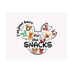I'm Just Here For The Snacks SVG, Carnival Food Svg, Christmas Snacks Svg, Family Trip Svg, Christmas Shirt, Holiday Sea