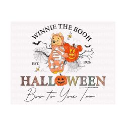Retro Halloween PNG, Halloween Skeleton Bear Png, Halloween Pumpkin Png, Spooky Png, Trick Or Treat, Halloween Costume P