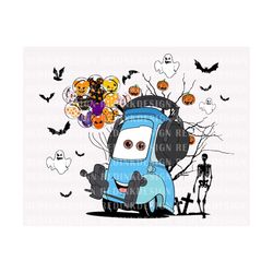 Halloween Car Png, Blue Forklift Png, Halloween Masquerade Png, Trick Or Treat Png, Fall Png, Spooky Vibes Png, Hallowee