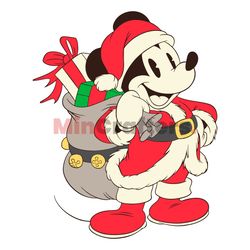 Disney Vintage Santa Mickey Mouse SVG Cutting Digital File