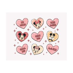 Valentine Mouse Doodle Svg, Mouse Candy Heart Svg, Mouse Valentines Svg, Family Trip, Mouse Love Svg, Retro Valentines S