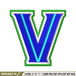 Villanova Wildcats embroidery design, Villanova Wildcats embroidery, logo Sport, Sport embroidery, NCAA embroidery.