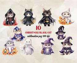 10 Christmas Black Cat, Christian Christmas Svg, Christmas Design, Christmas Shirt, Christmas 58