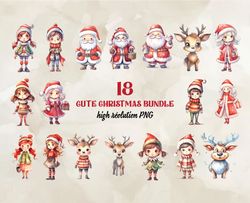 18 Cute Christmas Bundle Png, Christian Christmas Svg, Christmas Design, Christmas Shirt, Christmas 129