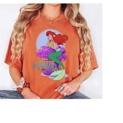 Vintage Little Mermaid Shirt, Ariel-inspired Comfort Color Tee, Disney Princess Collectible, Woman's T-shirt, Mermaid Lo
