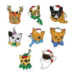 Merry Christmas Cats Bundle Christmas Svg, Christmas Svg, Christmas Svg Files, Christmas logo Svg, Instant download
