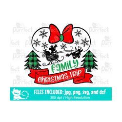 Family Christmas Trip SVG, Reindeer Christmas Trip svg, Christmas Vacation, Santa Sleigh Best Day Ever, Instant Download