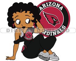 Arizona Cardinals Betty Boop Svg, NFL Svg, Girl Sport Svg, Football Svg Download Digital File 24