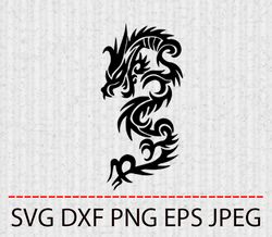 DRAGON SVG,PNG,EPS Cameo Cricut Design Template Stencil Vinyl Decal Tshirt Transfer Iron on