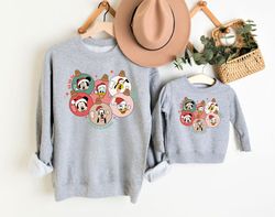 Matching Mama & Mini Sweatshirts, Disneyland Christmas Sweatshirt, Mickey's Tree Farm, Mickey And Friends Christmas, Chr