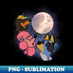 Three Wolf Moon Bluey parody - Instant PNG Sublimation Download - Transform Your Sublimation Creations