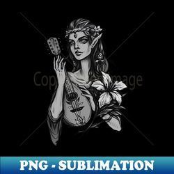 Elf bard - Vintage Sublimation PNG Download - Spice Up Your Sublimation Projects