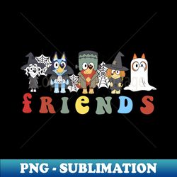 Bluey Friends Hallowen - Stylish Sublimation Digital Download - Bring Your Designs to Life