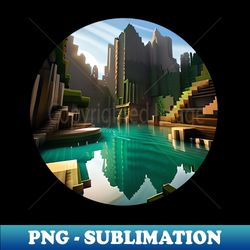 Minecraft World - Elegant Sublimation PNG Download - Add a Festive Touch to Every Day