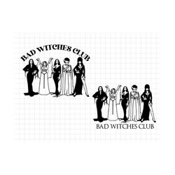 Bundle Halloween Svg, Bad Witches Club Halloween Svg, Trick Or Treat Svg, Spooky Vibes Svg, Fall Svg, Svg, Png Files For
