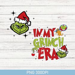 2 Sides Retro In My Grinch Era PNG, Grinchmas PNG, Christmas Family PNG, Very Merry Christmas Party PNG, Grinch Party
