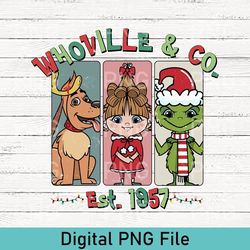 Retro Grinch Merry Christmas PNG, Grinchmas PNG, Whovillee University Est 1957PNG, Christmas, Merry Christmas Gift