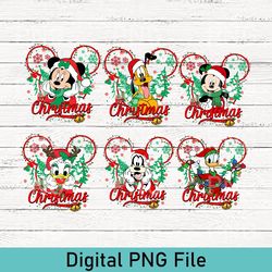 Mickey and Friends Christmas Checkered PNG, Disney Pocket Christmas PNG, Vintage Disneyland Christmas PNG, Christmas PNG