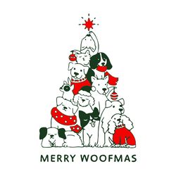 Merry Woofmas Christmas Svg, Merry Woofmas Svg, Christmas logo Svg, Christmas Svg Files, Instant download