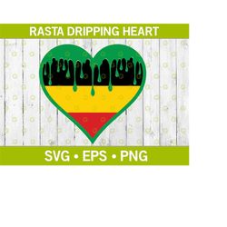 Jamaican Rasta Dripping Heart SVG, Jamaican Rasta Flag Svg, Drip Heart Svg, Love Heart SVG, Drip SVG, Valentines Day Svg