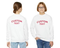 Youth Crewneck Sweatshirt, Personalized Sweatshirt, Custom Sweatshirt