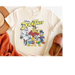 Disney DuckTales Characters Group Shot Shirt, Magic Kingdom Holiday WDW Trip Unisex T-shirt Family Birthday Gift Adult K