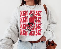 New Jersey Devil Sweatshirt T-Shirt, New Jersey Devil Sweater, Devils T-Shirt, Hockey Fan Shirt, Retro New Jersey Ice Ho
