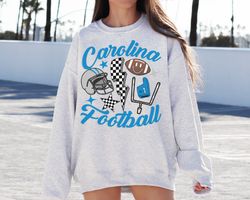 Retro Carolina Football Crewneck Sweatshirt T-Shirt, Panthers Sweatshirt, Vintage Carolina Football Sweatshirt