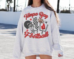 Retro Tampa Bay Football Crewneck Sweatshirt T-Shirt, Buccaneers Sweatshirt, Vintage Tampa Bay Football Sweatshirt