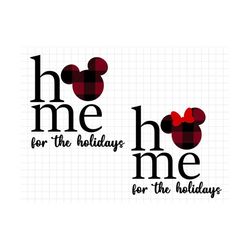 Home For The Holidays Svg, Magic Castle Christmas Svg, Mickey Minnie Christmas Svg, Christmas Holiday Png Cricut Sublima