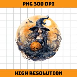 Halloween Witch PNG Sublimation