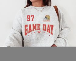 Vintage San Francisco Game Day Football Crewneck Sweatshirt T-Shirt, The Niners, San Francisco Sweatshirt 49er Game Day-