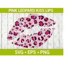 Fashion Pink Leopard Kissing Lips Svg, Kiss Lips Svg, Fashion Lips Svg, Designer Lips Svg, Lips Svg, Sublimation Lips Sv