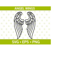 Angel SVG, Spiritual SVG, Wings SVG, Flying Svg, Feather Svg, Animal Svg, Clip Art, Cartoon Svg, Svg Cut File, Cricut Sv