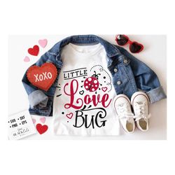 Little Love Bug SVG, Valentine's Day SVG, Valentine Shirt Svg, Love Svg