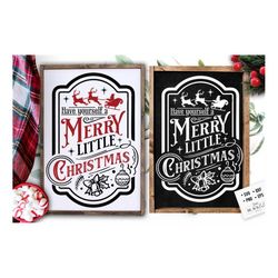 Have yourself a merry little Christmas svg, Farmhouse Christmas svg, Farmhouse Poster Christmas svg, Vintage Christmas s