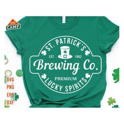 St. Patricks Brewing Co. Svg, St Patricks Day Svg, St Pattys Day Svg, Funny St Patricks Svg, Shamrock Svg, St Patricks D