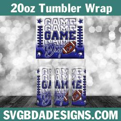 Colts Game Day Tumbler Wrap, 20oz NFL Game Day Tumbler, NFL Football Template Wrap, Indianapolis Colts Game Day Football
