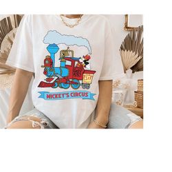 Cute Disney Mickey's Circus Medal And Pin Passholder Casey Jr Shirt, Disneyland Unisex T-shirt Family Birthday Gift Adul