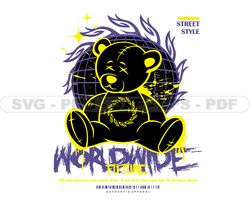 Bear Tshirt Designs Bundle, Teddy Bear Polo Bear SVG PNG, Bear Streetwear Design, Tshirt Graphics Digital File Download