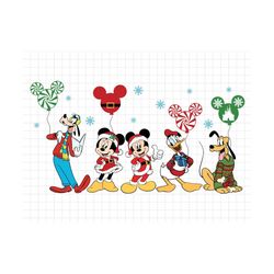 Mouse and Friends Christmas Svg Png, Magic Castle Christmas, Christmas Squad Svg, Christmas Friends Svg, Holiday Png For
