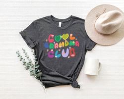 Cool Grandma Club Shirt Png,Colorful Cool Moms Club Shirt Png for Mother,Mom Shirt Png,Cool Mom Shirt Png, Grandma Gift,