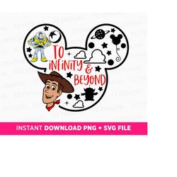 To Infinity And Beyond Svg, Family Vacation Svg, Toy Friends with Mouse Ear Svg, Astronaut and Cowboy Svg, Vacay Mode, I