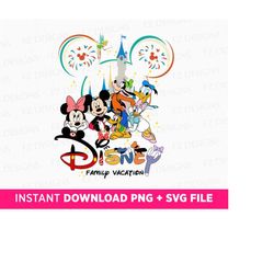 Family Vacation 2023 Svg, Magical Kingdom Svg, Mouse and Friends Svg, Best Friends Svg, Family Trip Svg, Png File For Su