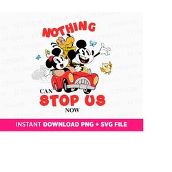 Nothing Can Stop Us Svg, Retro Mouse and Friends Svg, Couple Runaway Svg, Family Vacation Svg, Couple Trip, Svg Png File